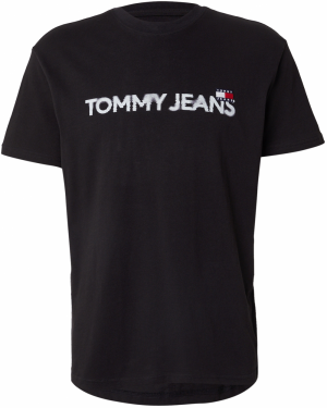 Tommy Jeans Tričko  námornícka modrá / červená / čierna / šedobiela