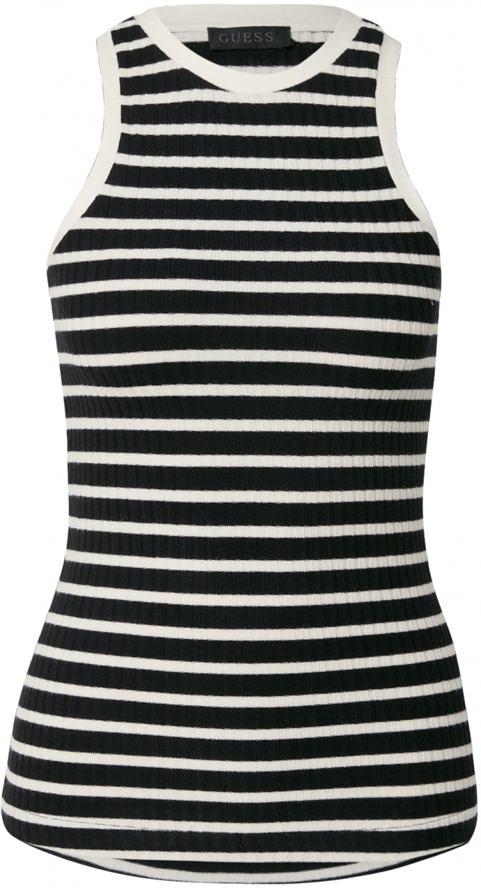 GUESS Top 'CAMILLA'  čierna / biela