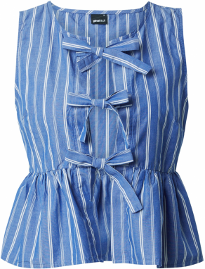 Gina Tricot Top  modrá / biela