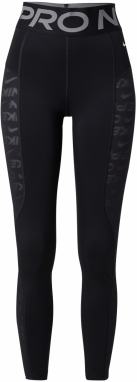NIKE Športové nohavice  čierna / strieborná