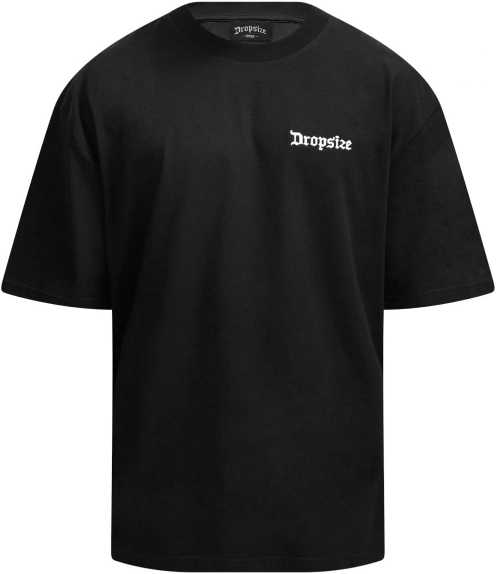 Dropsize Tričko  modrosivá / červená / čierna / biela