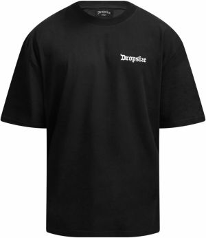 Dropsize Tričko  modrosivá / červená / čierna / biela