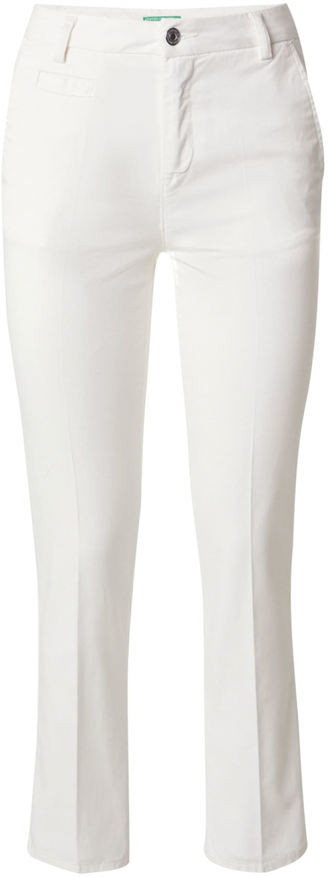 UNITED COLORS OF BENETTON Chino nohavice  biela