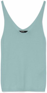 VERO MODA Vyšívaný top 'VMNew Lex'  svetlomodrá
