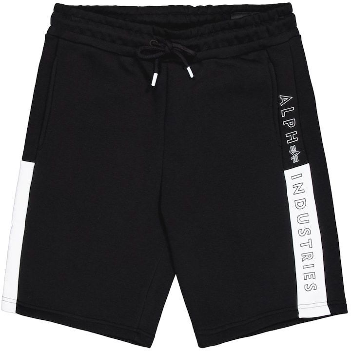ALPHA INDUSTRIES Nohavice  čierna / biela