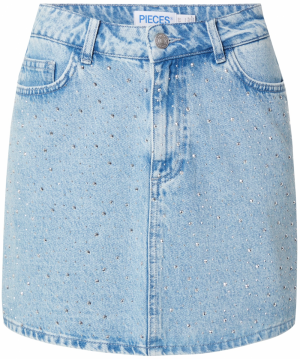 PIECES Sukňa 'PCNOEL'  modrá denim