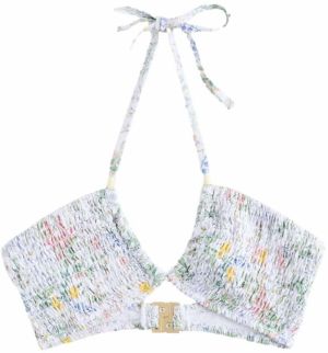 Next Bikinový top  modrá / žltá / pastelovo zelená / biela