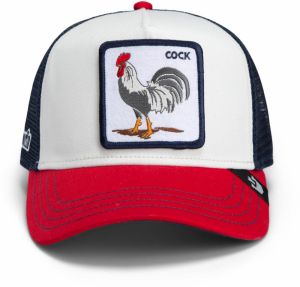 GOORIN Bros. Čiapka 'TeamRooster'  námornícka modrá / červená / biela / šedobiela