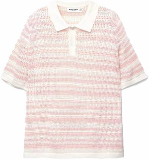 Pull&Bear Tričko  ružová / rosé / biela