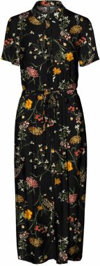 VERO MODA Košeľové šaty 'VMEASY'  oranžová / ružová / čierna / biela
