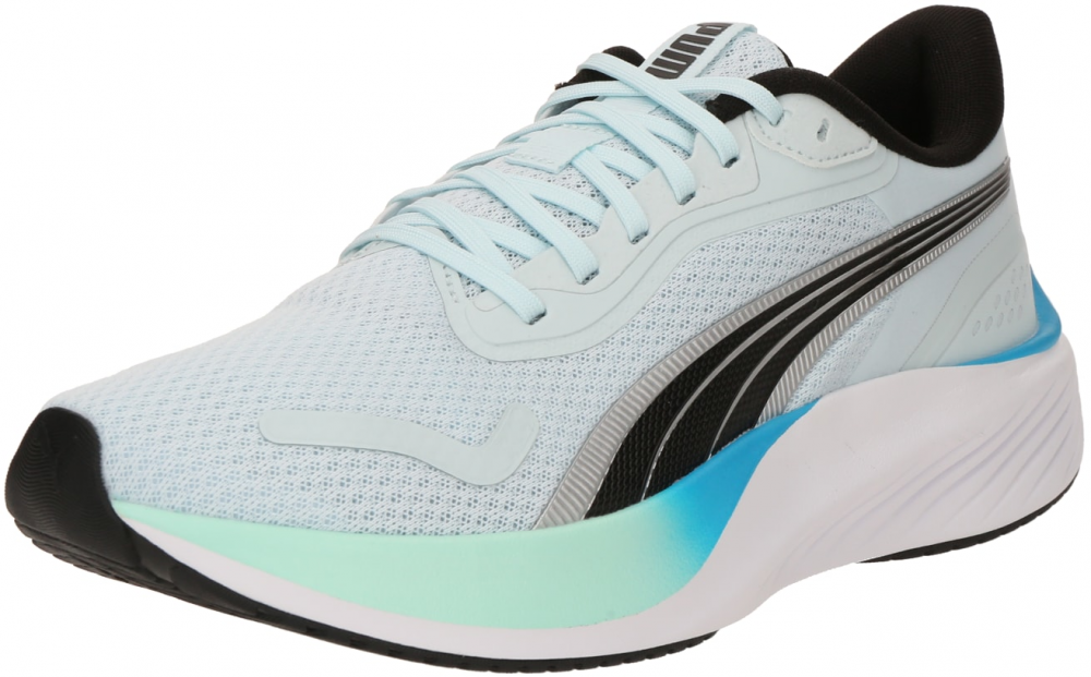PUMA Bežecká obuv 'Pounce Lite'  sivá / mätová / čierna