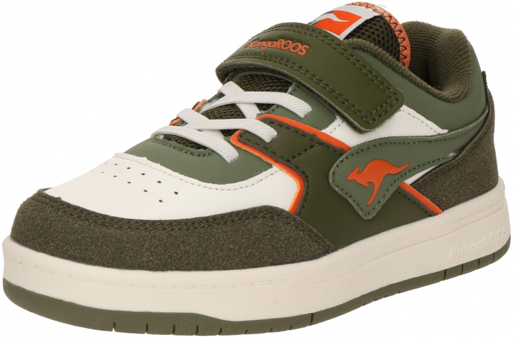 KangaROOS Tenisky 'K-CP Bounder EV'  jedľová / tmavooranžová / biela