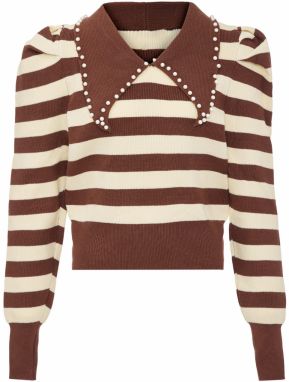 nolie Sveter  svetlobéžová / hnedá