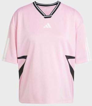 ADIDAS SPORTSWEAR Funkčné tričko 'TIRO Q1'  ružová / čierna / biela