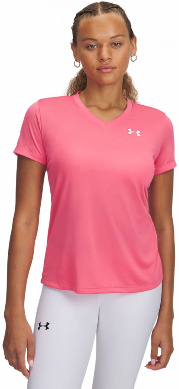 UNDER ARMOUR Funkčné tričko  ružová / biela