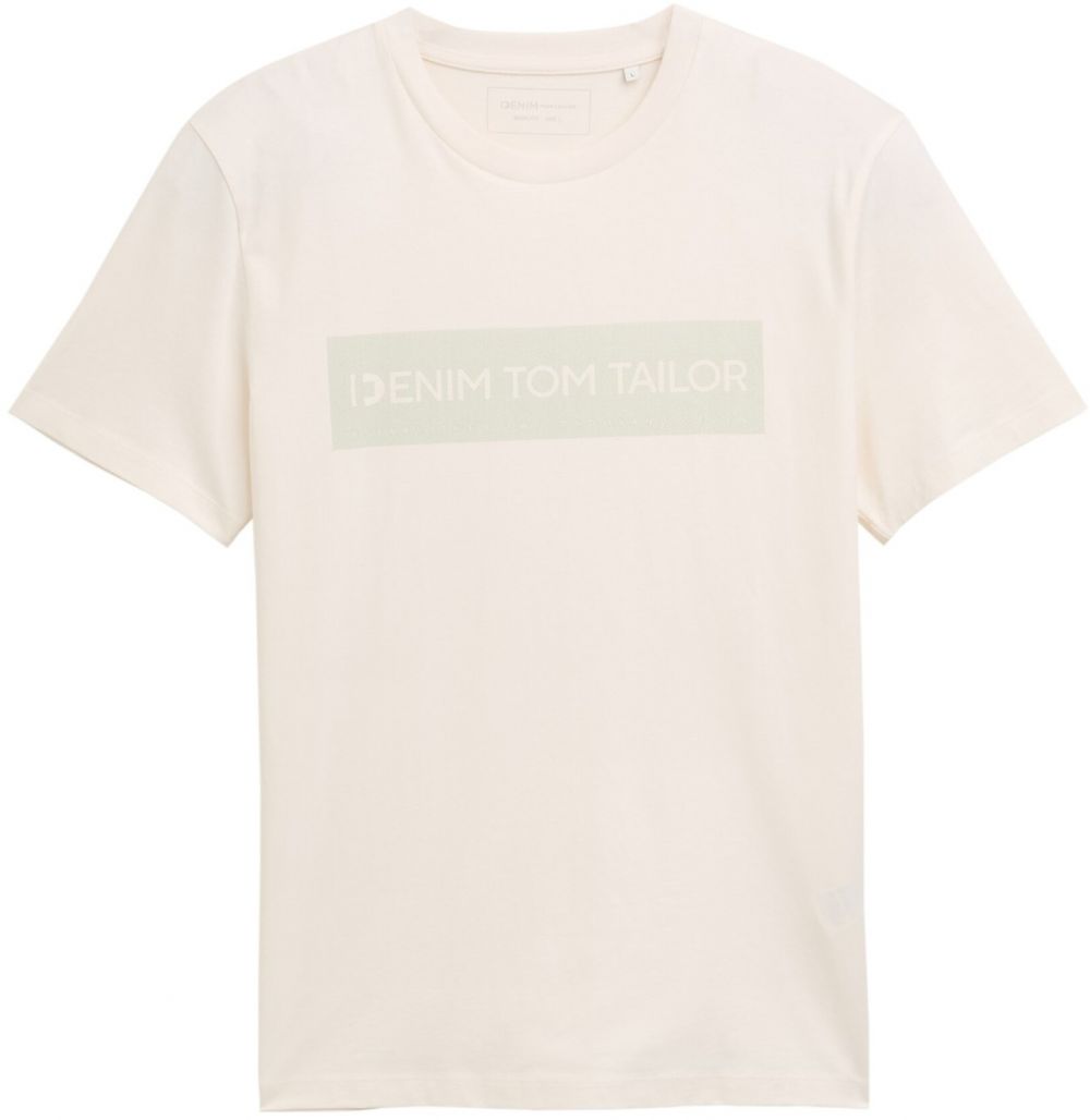 TOM TAILOR DENIM Tričko  svetlozelená / biela