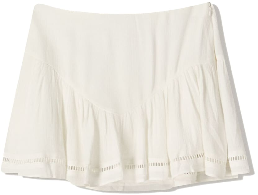 Bershka Sukňa  šedobiela