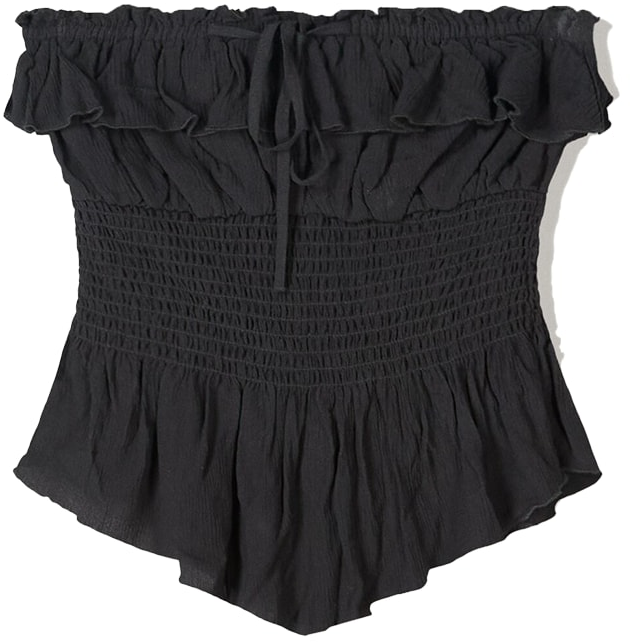 Bershka Top  čierna