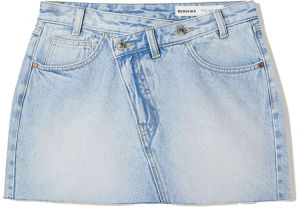 Bershka Sukňa  svetlomodrá