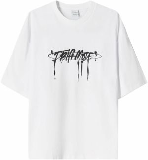 Bershka Tričko 'RACING CARS'  svetlomodrá / čierna / biela