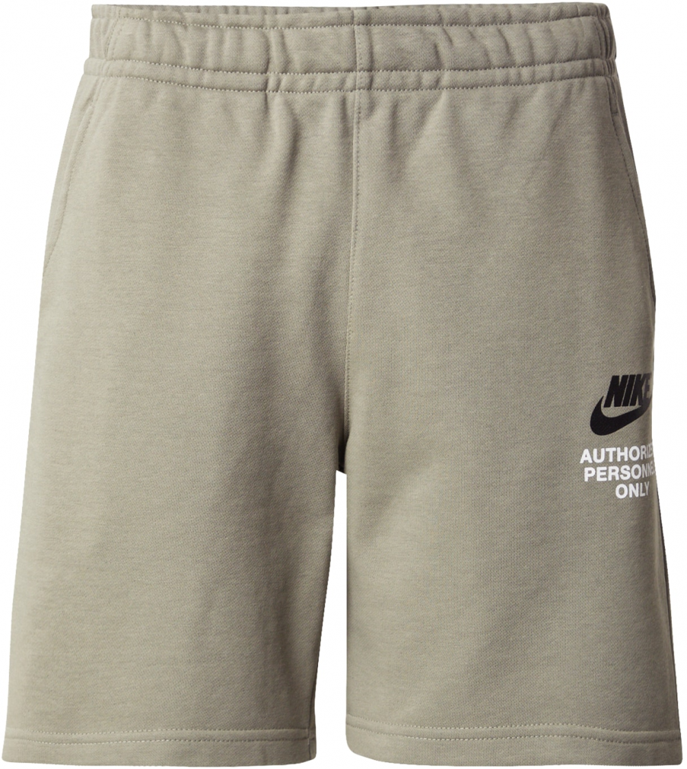 Nike Sportswear Nohavice  kaki / čierna / biela