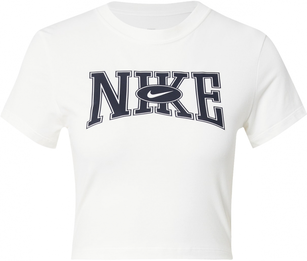 Nike Sportswear Tričko  námornícka modrá / šedobiela