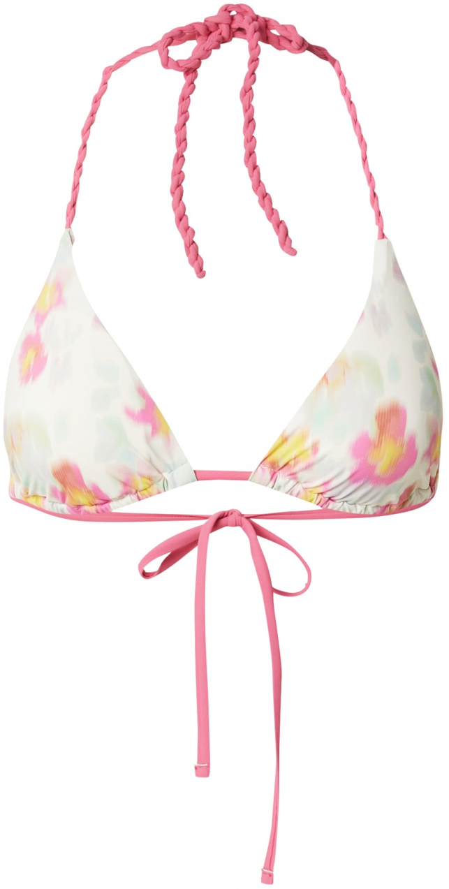 Hunkemöller Bikinový top 'Madeira'  pastelovo modrá / svetlozelená / svetloružová / biela