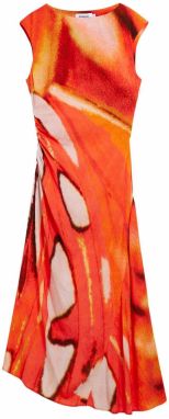 Desigual Šaty  krémová / oranžová