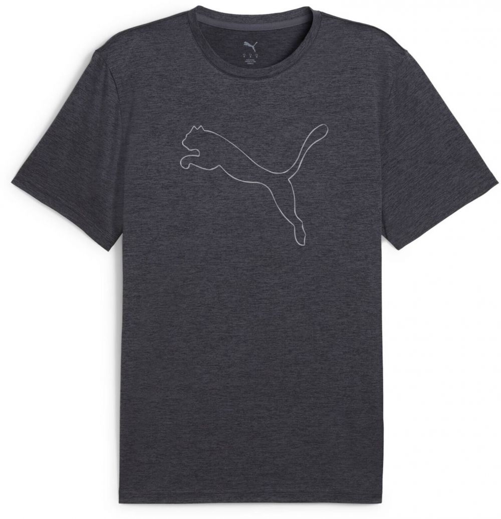 PUMA Funkčné tričko 'Tad Essentials'  sivá / sivá melírovaná