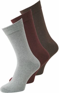 JACK & JONES Ponožky 'JACORDINARY'  hnedá / svetlohnedá / sivá