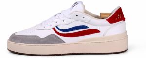 Genesis Footwear Nízke tenisky 'G-Soley'  námornícka modrá / sivá / jasne červená / biela
