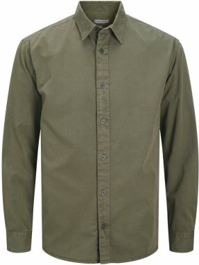 JACK & JONES Košeľa 'JJECHARGE'  tmavozelená