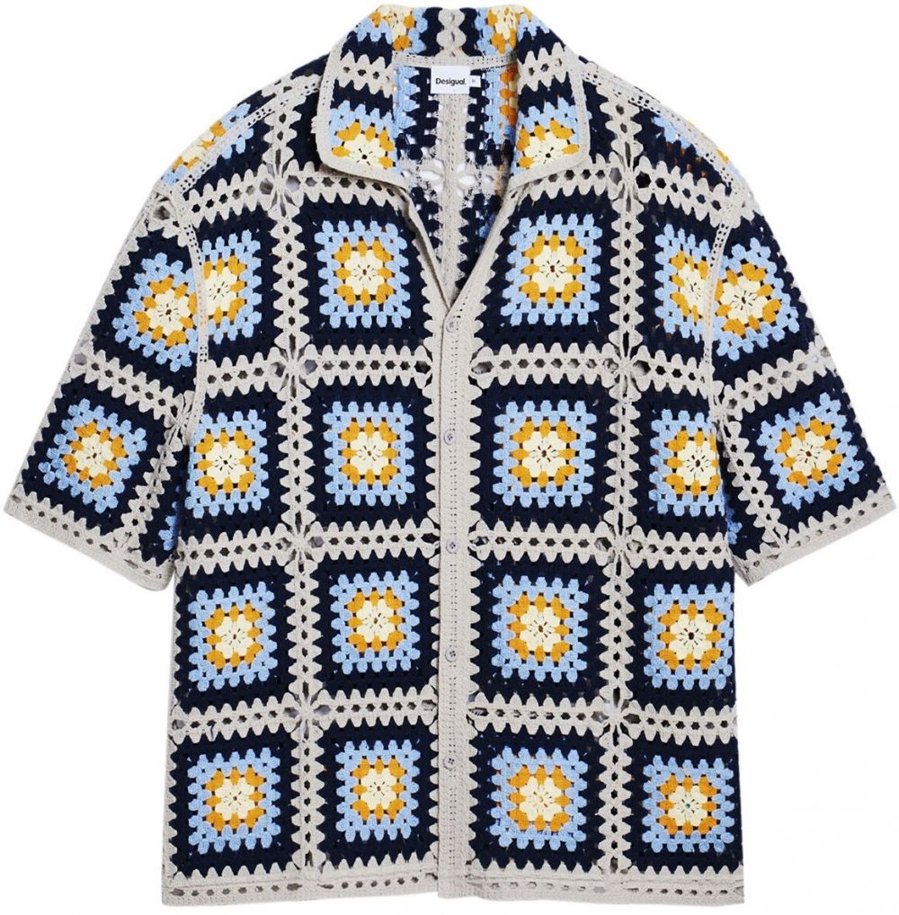Desigual Košeľa  zmiešané farby