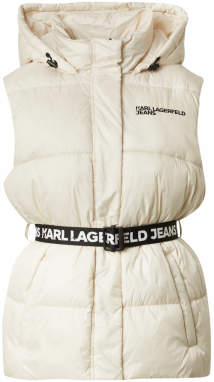 KARL LAGERFELD JEANS Vesta  krémová / čierna / biela
