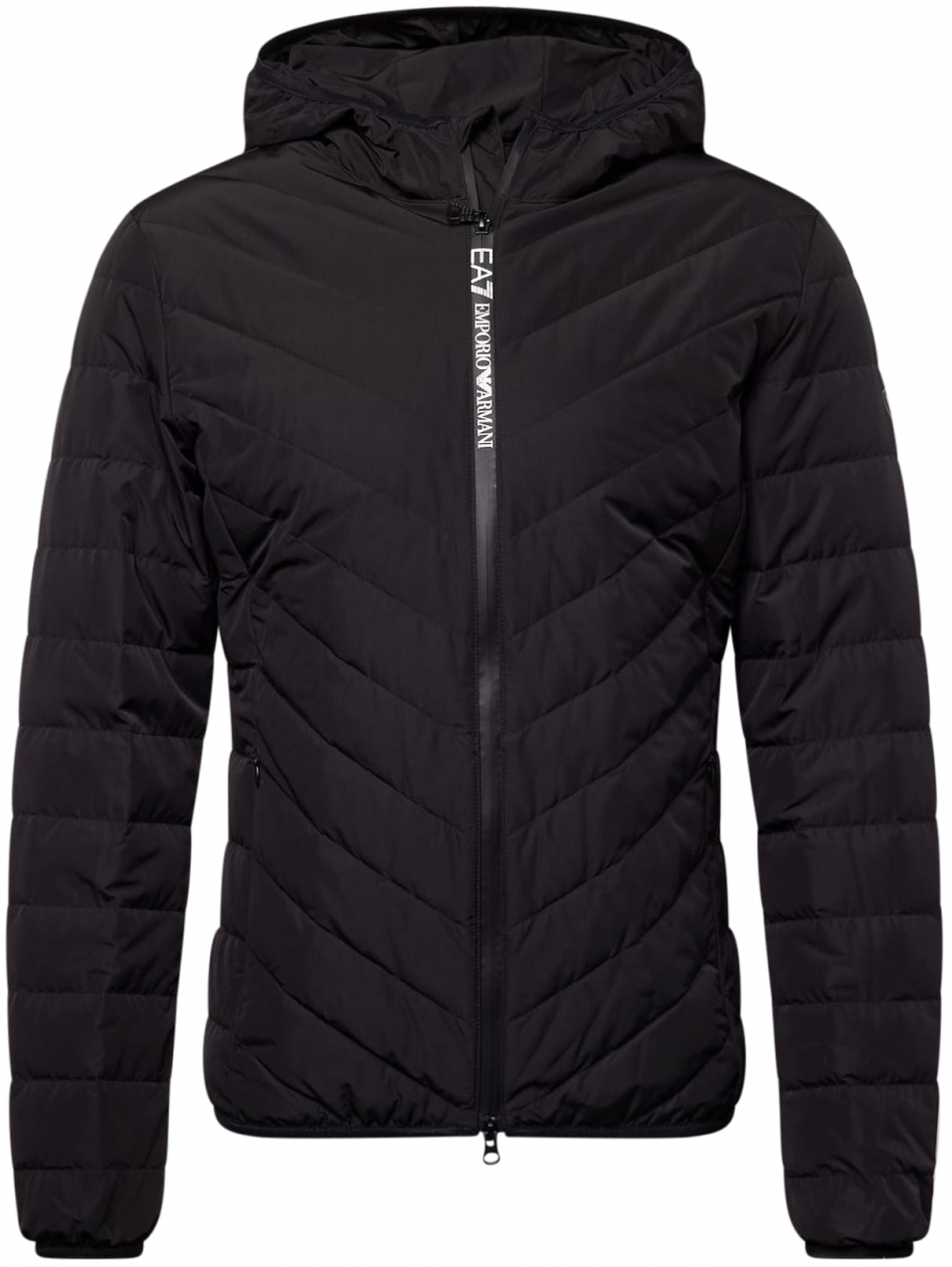 EA7 Emporio Armani Prechodná bunda  čierna / biela