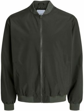 JACK & JONES Prechodná bunda 'JJECharge'  tmavozelená