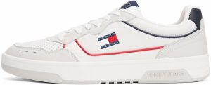 Tommy Jeans Nízke tenisky  nebielená / námornícka modrá / tmavočervená / biela