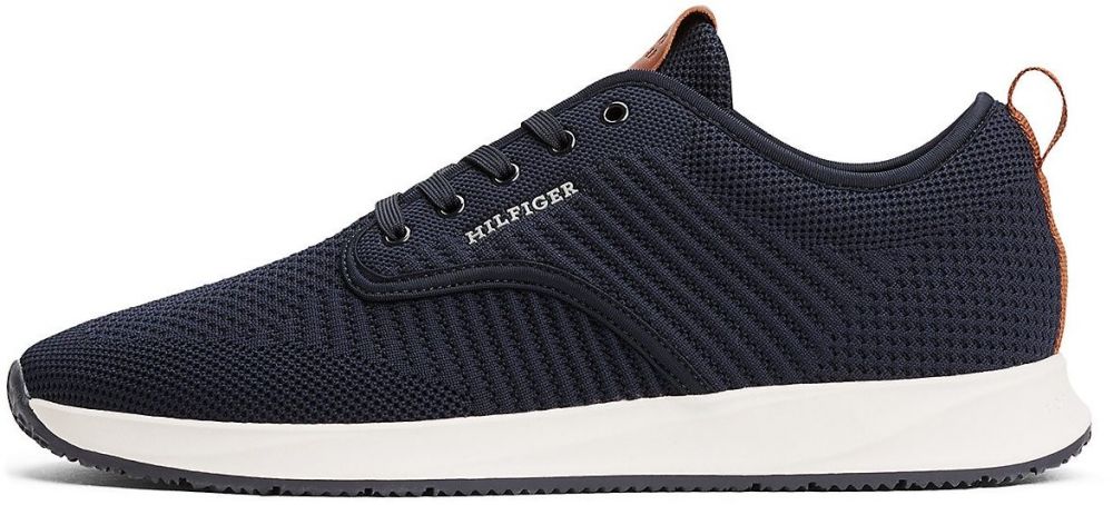 TOMMY HILFIGER Nízke tenisky 'NEWPORT'  námornícka modrá / koňaková / biela