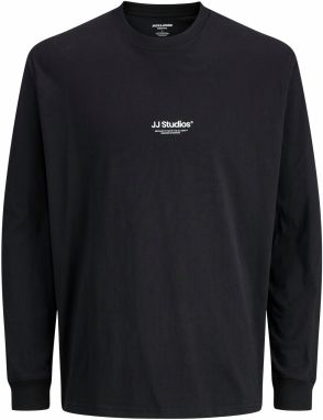 JACK & JONES Tričko 'JJESoho'  čierna / biela