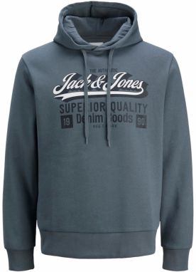 JACK & JONES Mikina  dymovo modrá / čierna / biela