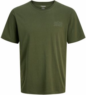 JACK & JONES Tričko  tmavozelená