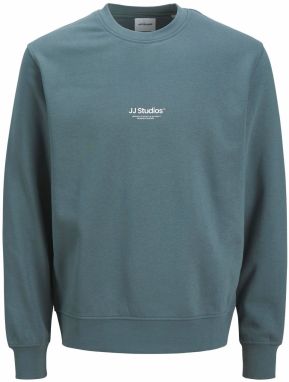 JACK & JONES Mikina 'JJESOHO'  čadičová / biela
