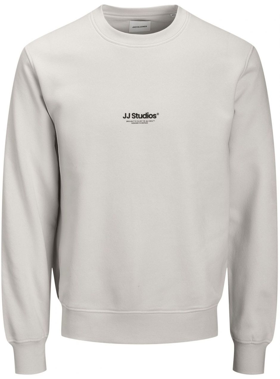 JACK & JONES Mikina 'JJESOHO'  svetlosivá / čierna