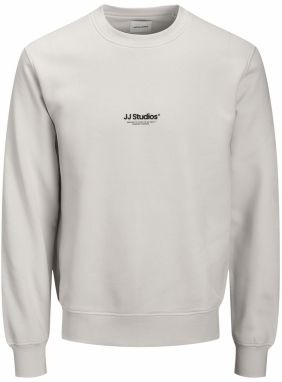 JACK & JONES Mikina 'JJESOHO'  svetlosivá / čierna