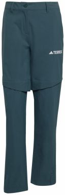 ADIDAS TERREX Outdoorové nohavice  smaragdová / biela