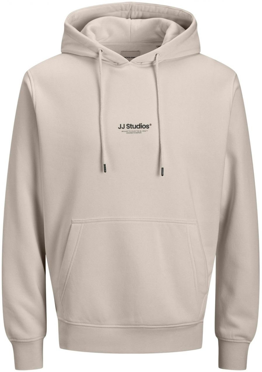 JACK & JONES Mikina 'JJESOHO'  sivobéžová / čierna