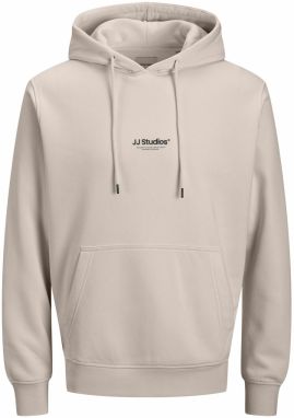 JACK & JONES Mikina 'JJESOHO'  sivobéžová / čierna