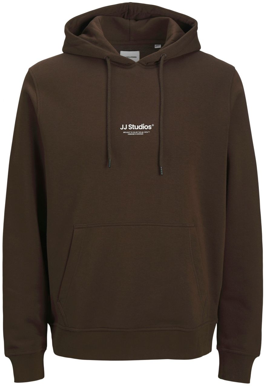 JACK & JONES Mikina 'JJESOHO'  tmavohnedá