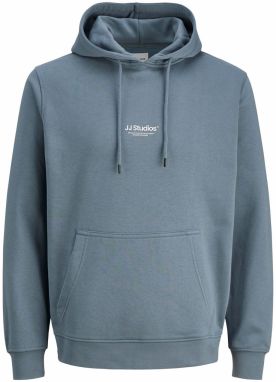 JACK & JONES Mikina 'JJESOHO'  dymovo modrá / biela