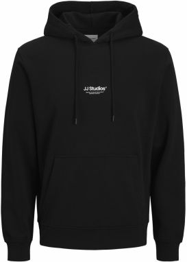 JACK & JONES Mikina 'JJESOHO'  čierna / biela